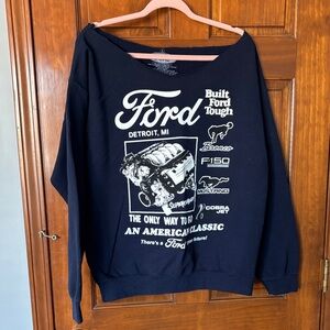 Ford Navy Graphic Sweatshirt Size Large